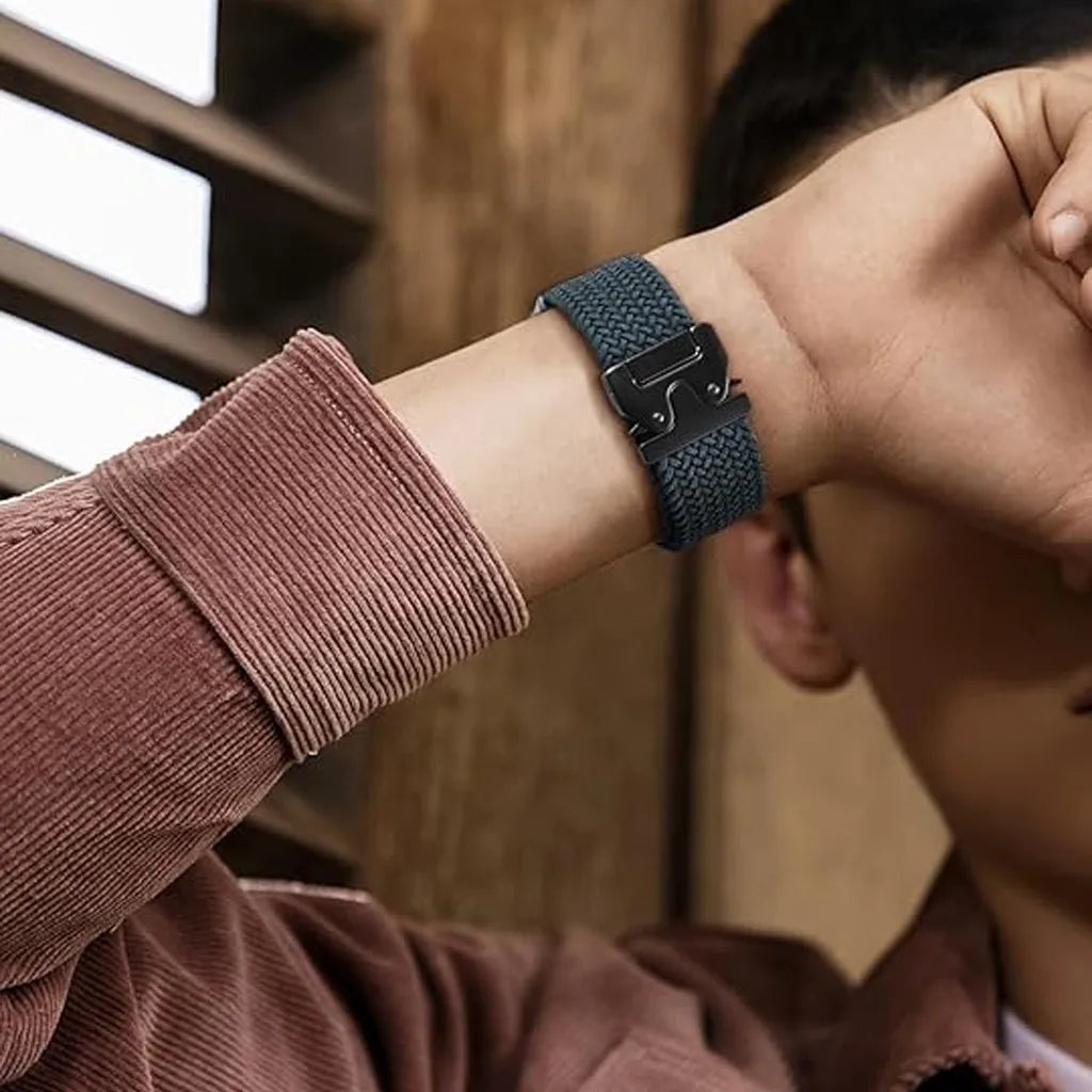 Parachute Buckle Elastic Nylon Strap for Samsung Galaxy Watch 8 40/44mm Luxury Band for Galaxy 8 Classic 46mm Sport Bracelet