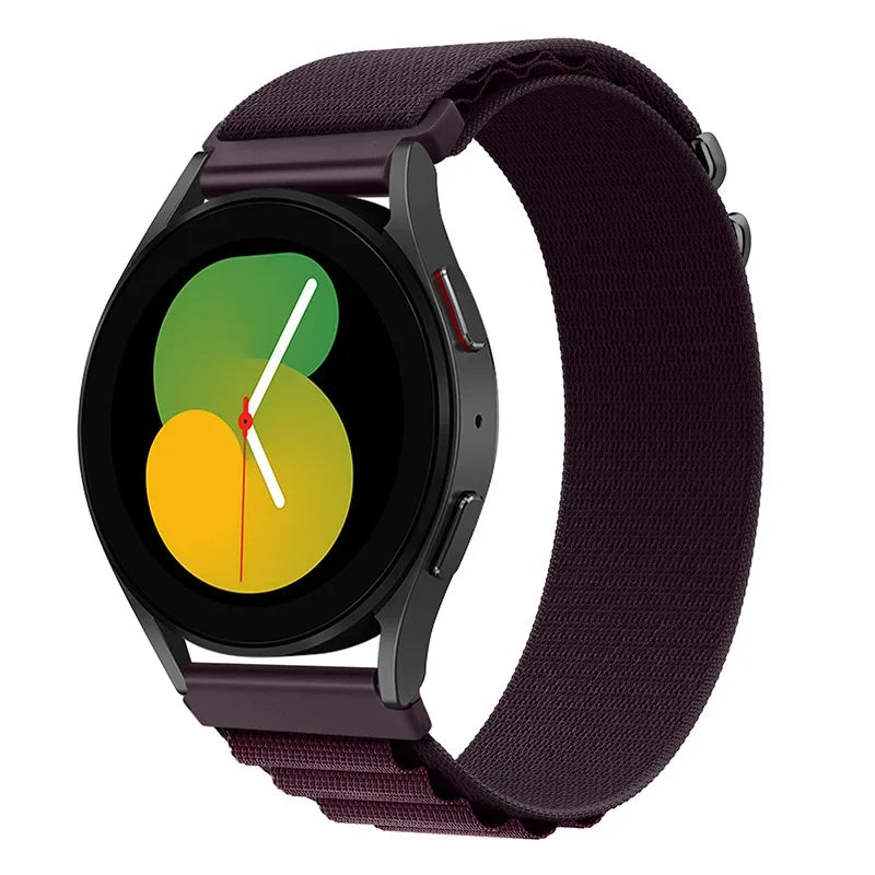 20mm 22mm Nylon Alpine Strap for Samsung Watch 7 6 5 Classic Bracelet Wristband for Huawei Watch 5/4/GT6-5 Pro 46mm Amazfit GTR