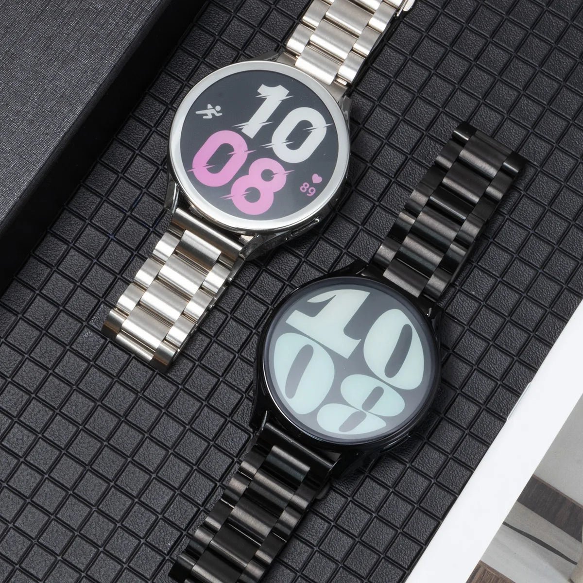 Band+Case for Samsung Galaxy Watch 7 6 5 4 44mm 40mm Stainless Steel Bracelet TPU Cover Watch 6/4Classic 43/47mm 46mm 42mm Strap