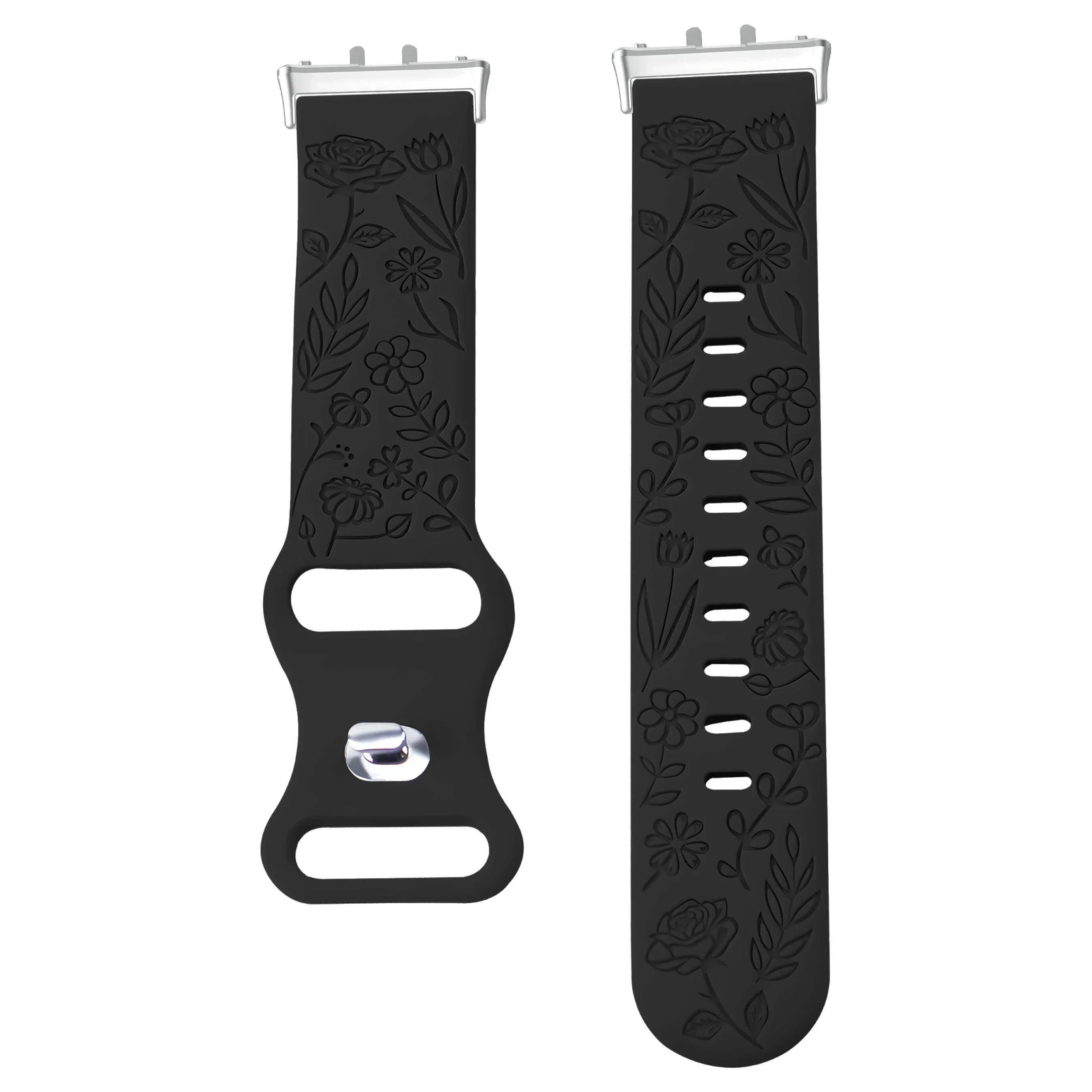 Prints Design Strap for Samsung Galaxy Fit 3 Watch Band Silicone Engraving Bracelet for Samsung Galaxy Fit 3 Floral Wristband