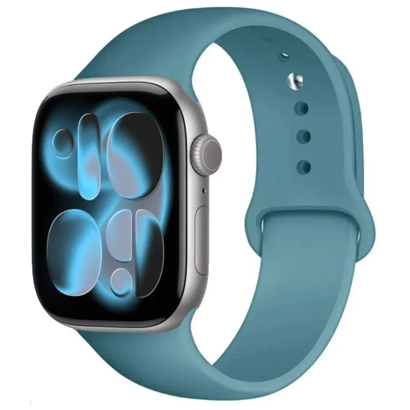 For Apple Watch band 46mm 42mm 45mm 44mm 40mm Silicone sport band Apple Watch Series 11 10 8 7 6 5 4 SE 9 Ultra 3 2 49mm band