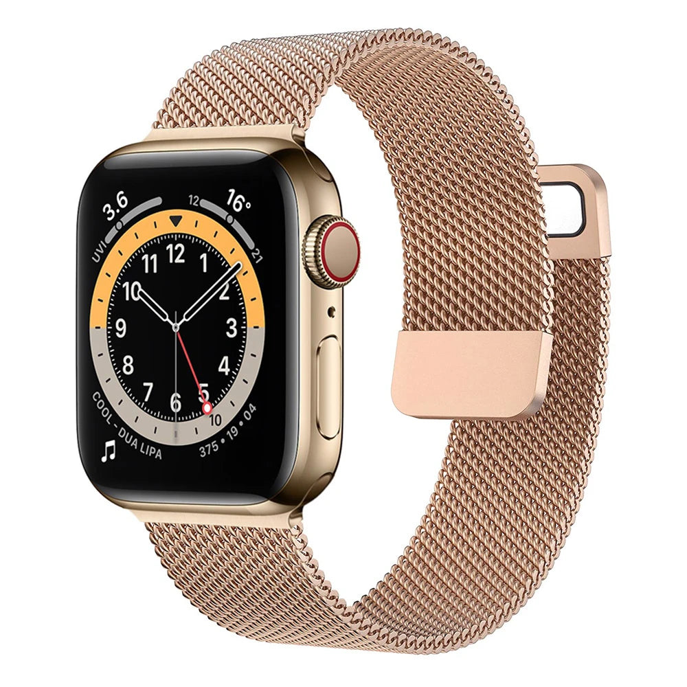 band For Apple Watch band 10 46mm 44mm 45mm 41mm 49mm 42mm 40mm 45mm Milanese Loop band Apple Watch Series 9 7 8 4 5 6 SE Ultra2