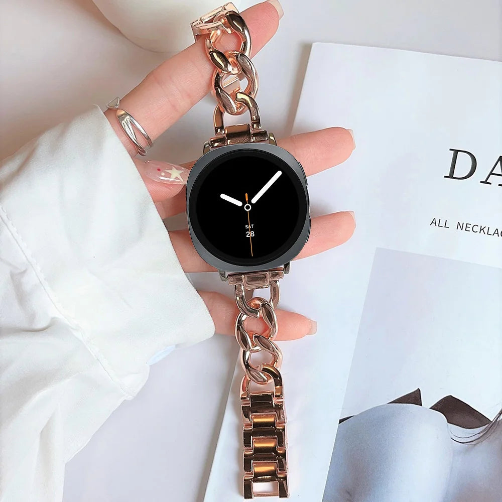 Samsung Galaxy Watch 8/8Classic Ultra Strap Chain Type Bracelet Wristband Watch 8 40MM 44mm 46MM 47MM Band Accessories