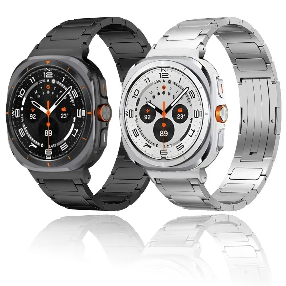 Stainless Steel Strap for Samsung Galaxy Watch 2025 Ultra 47mm Metal Comfortable Breathable Band for Galaxy Watch 8-7 Ultra 47mm