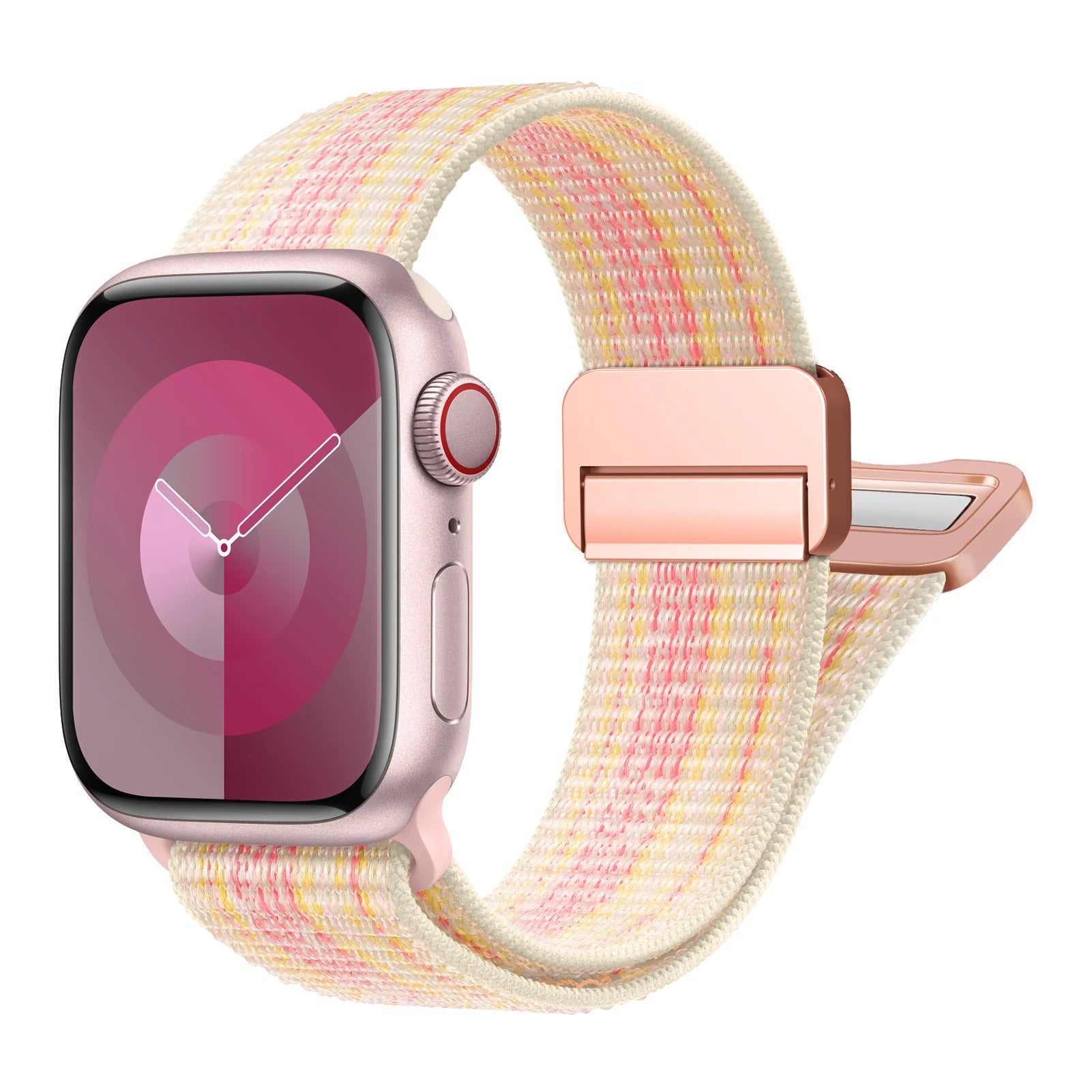 Magnetic band for Apple Watch band 46mm 40mm 45mm 44mm 41mm 38mm 42mm Nylon band Apple Watch Series 10 SE 9 8 7 6 5 Ultra 2 49mm
