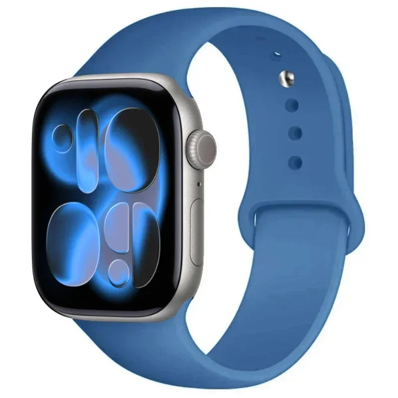 For Apple Watch band 46mm 42mm 45mm 44mm 40mm Silicone sport band Apple Watch Series 11 10 8 7 6 5 4 SE 9 Ultra 3 2 49mm band