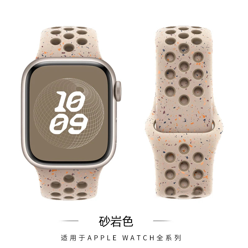 Sport band for Apple Watch band 11 10 9 8 7 SE Ultra2 3 49mm 46mm 45mm 44mm 42mm 41mm 40mm Breathable wrist correa Apple Watch bands