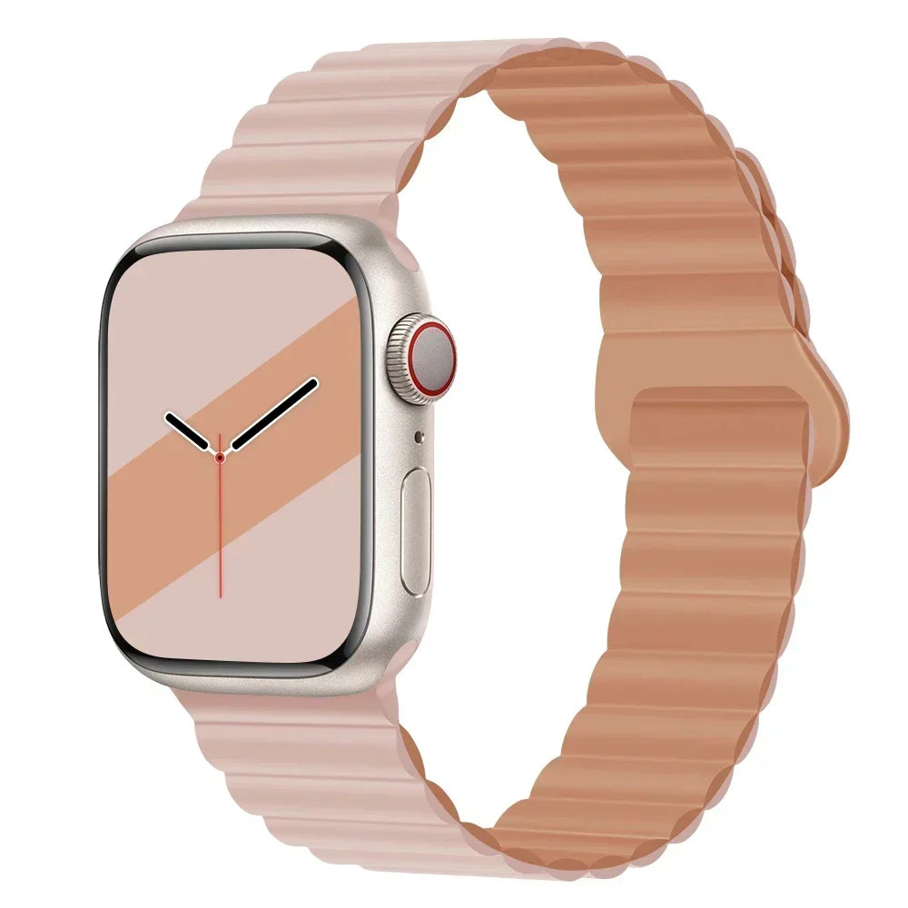 Magnetic band For Apple Watch band 45mm 38mm 49mm 40mm 42mm 41mm Silicone Sport band Apple Watch Series Ultra 10 9 6 5 7 8 SE 44mm