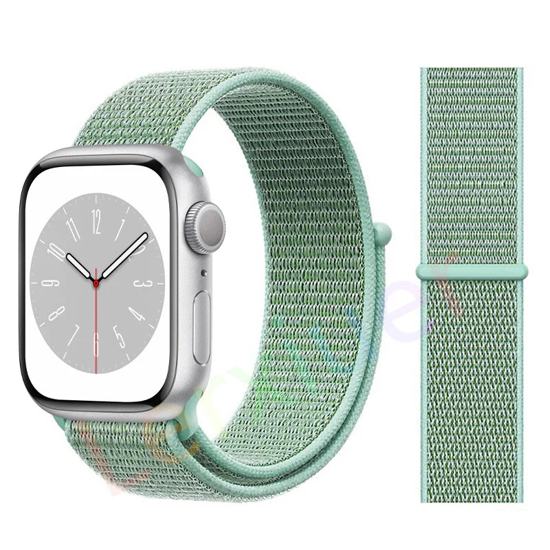 Nylon Loop band for Apple Watch band 46mm 44mm 40mm 42mm 45mm 41mm 49mm 44mm band Apple Watch Series Ultra 2 11 10 9 SE 7 6 5 4