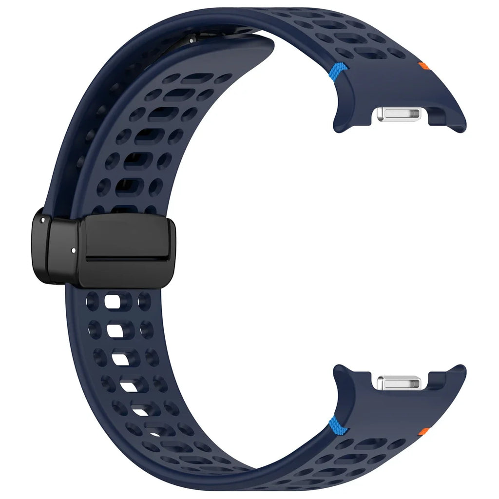 Air Hole Strap for Samsung Galaxy Watch 8 40mm 44mm Silicone Magnetic Buckle Wristband for Galaxy Watch 8 Classic Accessories