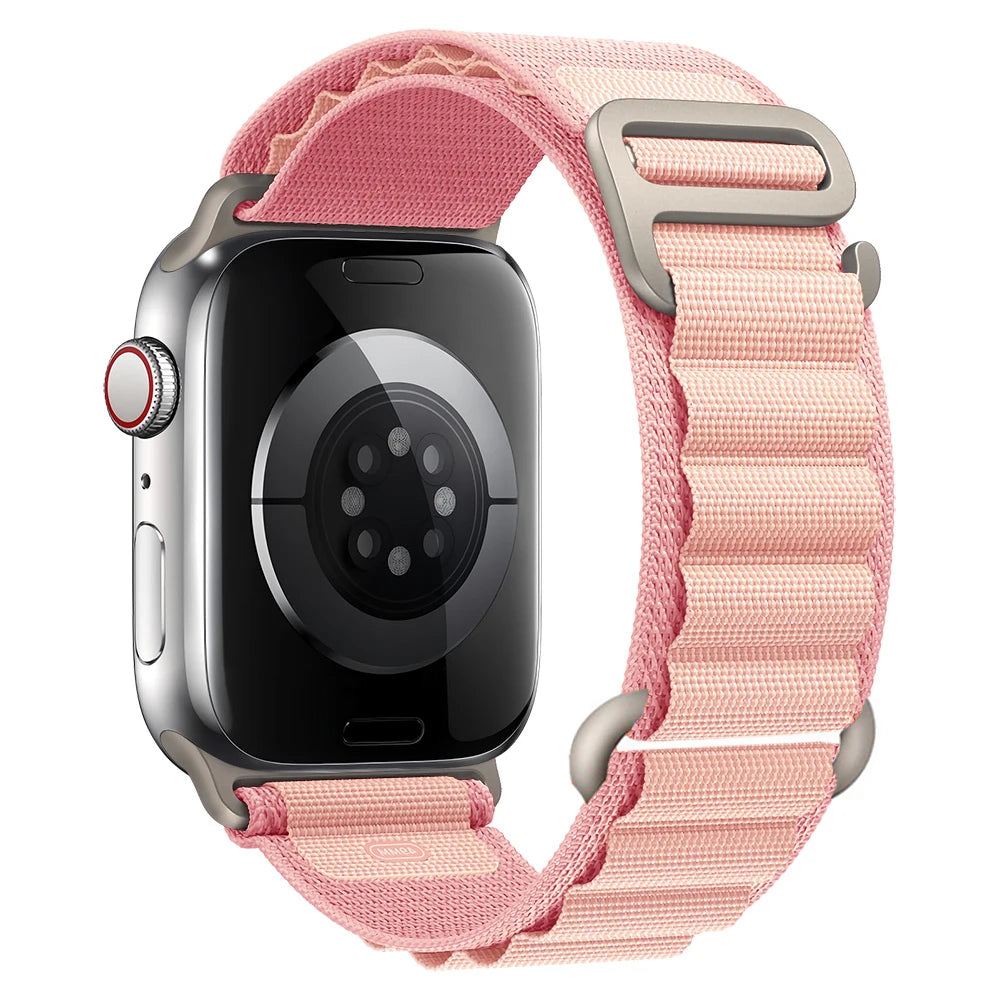 bands for Apple Watch Ultra 3 band 49mm 45mm 46mm 42mm 44mm 41mm 40mm Nylon Alpine band correa Apple Watch Series 11 10 9 8 7 6 SE