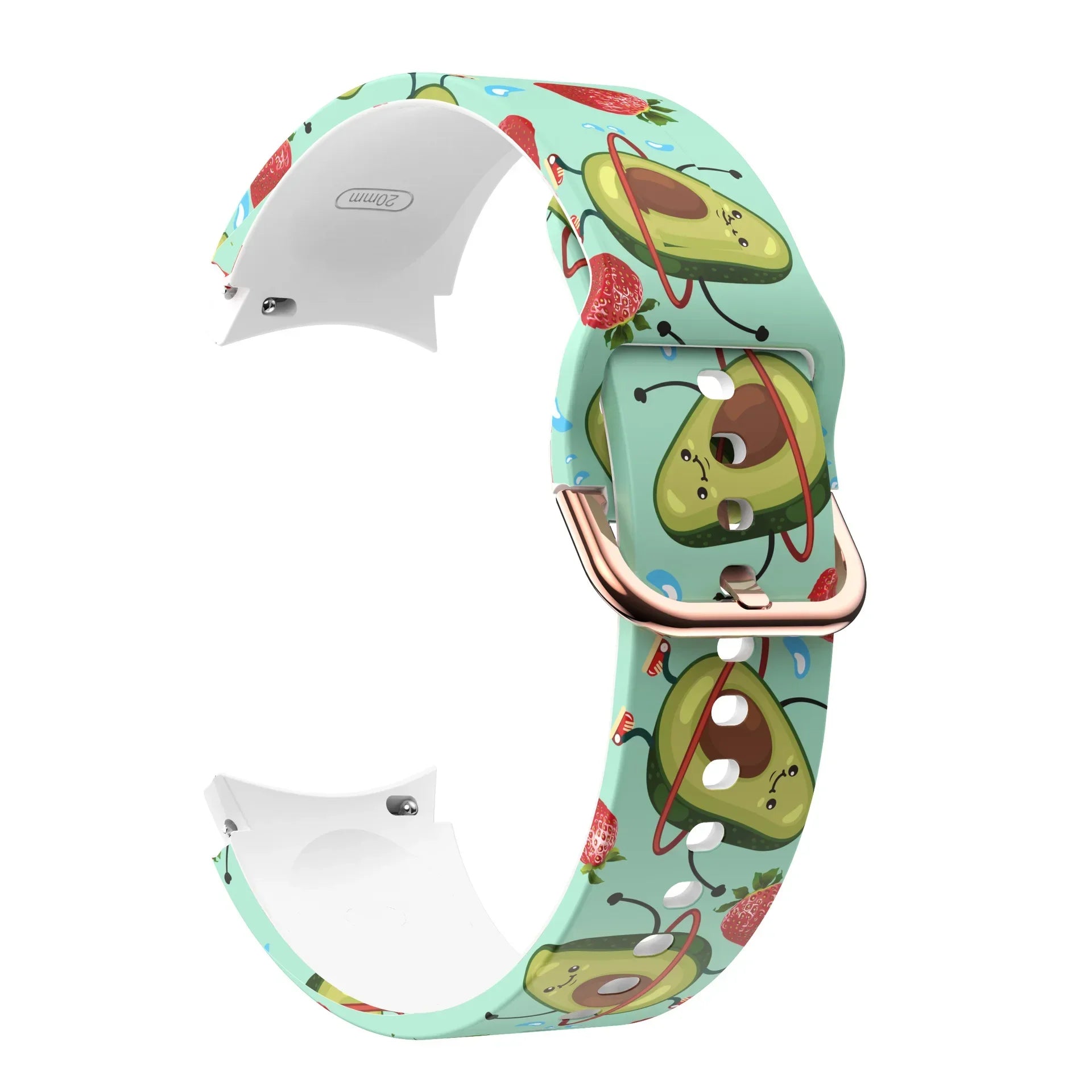 Printed Silicone Strap For Samsung Galaxy FE 4/5/6/7 40mm 44mm Colors Bracelet Watchband For Watch 4-6 Classic 47mm43mm 46mm42mm