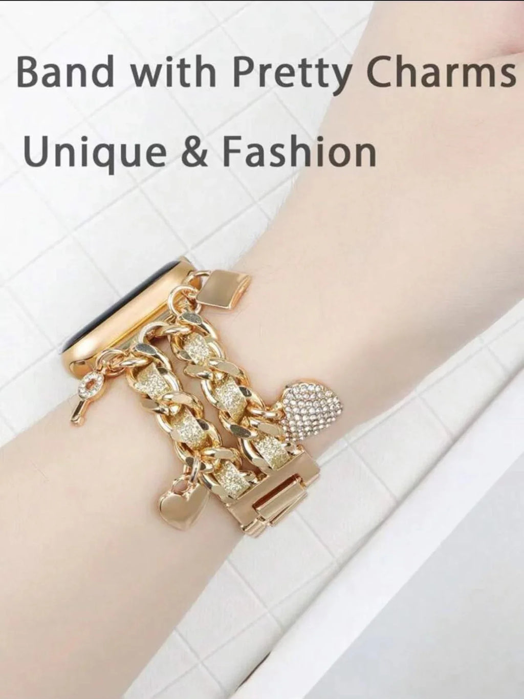 New Bilng metal leather band link For Apple Watch band Series 11 10 8 7 6 3 4 5 9 40mm 41mm 38mm 42mm 44mm 45mm 46mm band