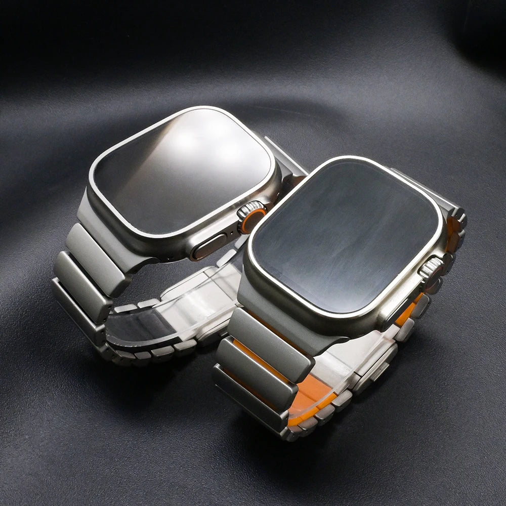 Titanium band for Apple Watch Ultra 3 2 band 49mm Series 11 10 46mm Magnetic band for Apple Watch 9 8 7 6 5 4 SE 3 44mm 45mm