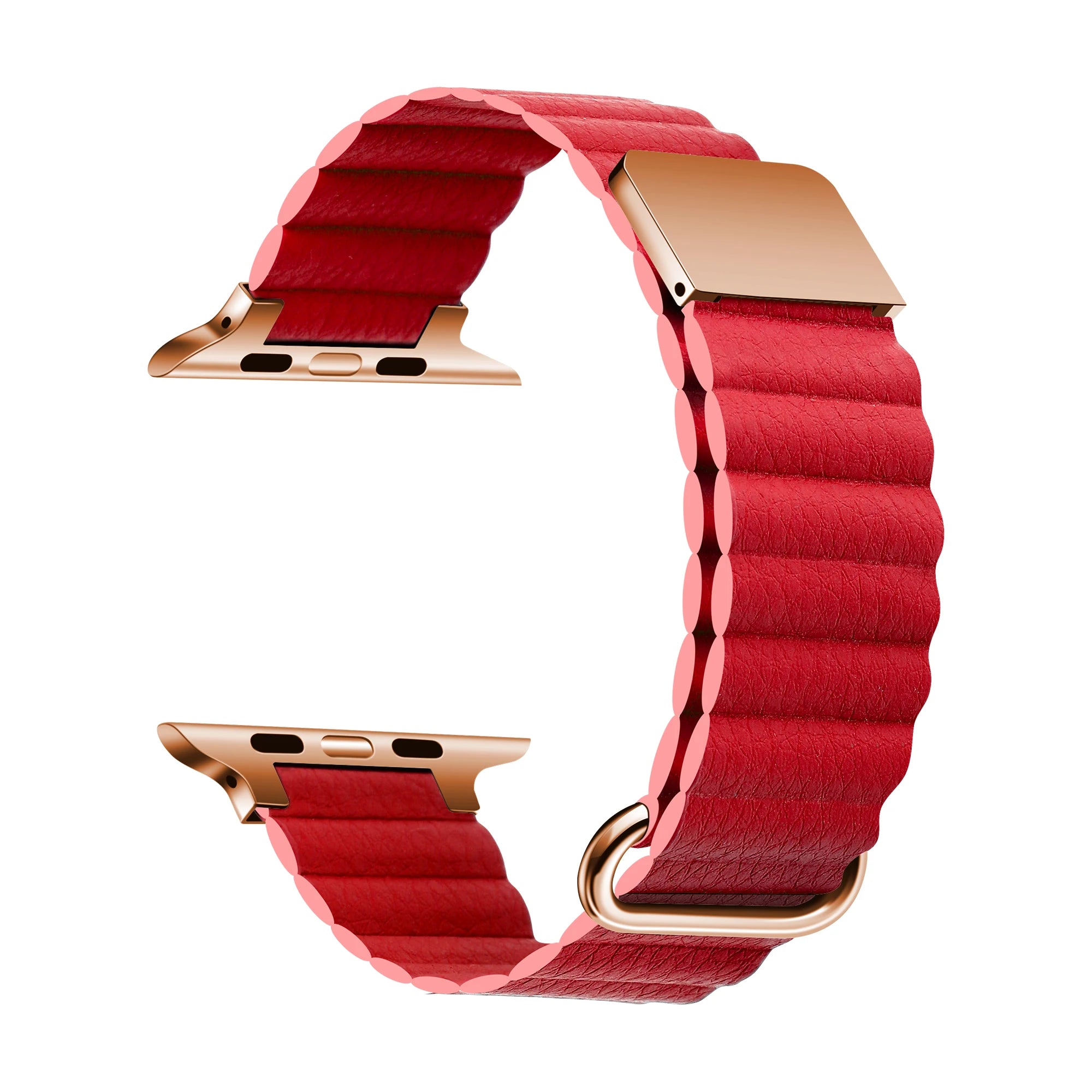 Leather Loop for Apple Watch Ultra band 49mm 44mm 40mm 41mm 45mm 42mm 38mm Magnetic band for Apple Watch Series 8 7 SE 6 5 4 3 2 1