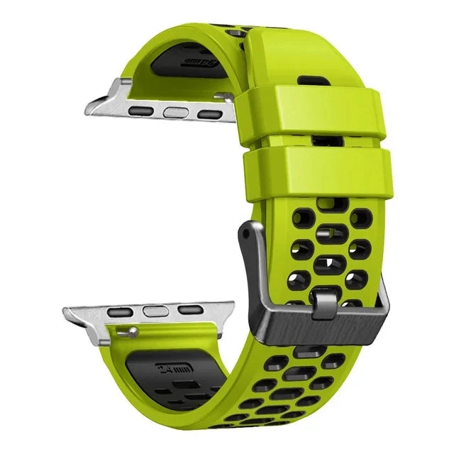 Sport Silicone band For Apple Watch Ultra 2 49mm band Wristband For Apple Watch Series 9 8 7 SE 6 45mm 44mm 42mm Accessory