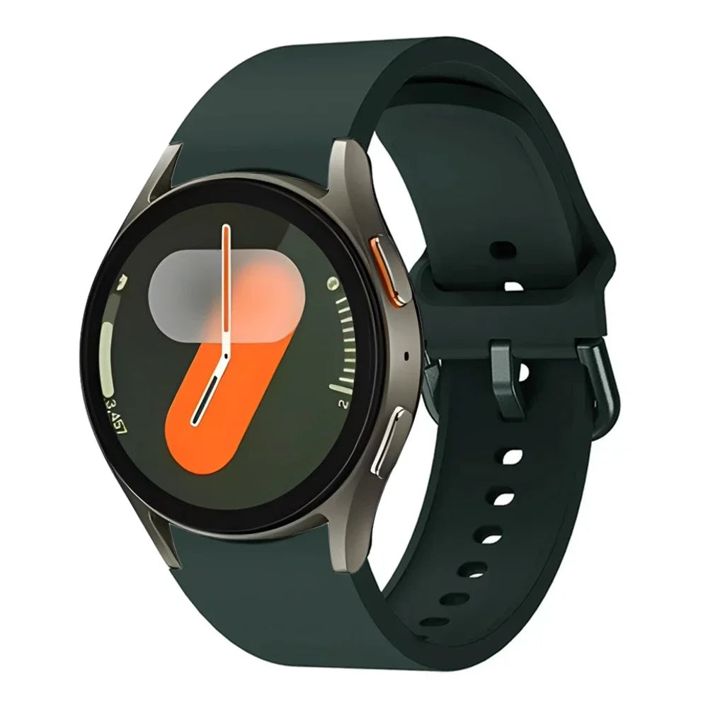 Original Silicone Strap For Samsung Galaxy Watch 7/6/5/4 44mm 40mm 5 Pro Sports Bracelet Galaxy Watch 6 4 Classic 47mm 43mm Band