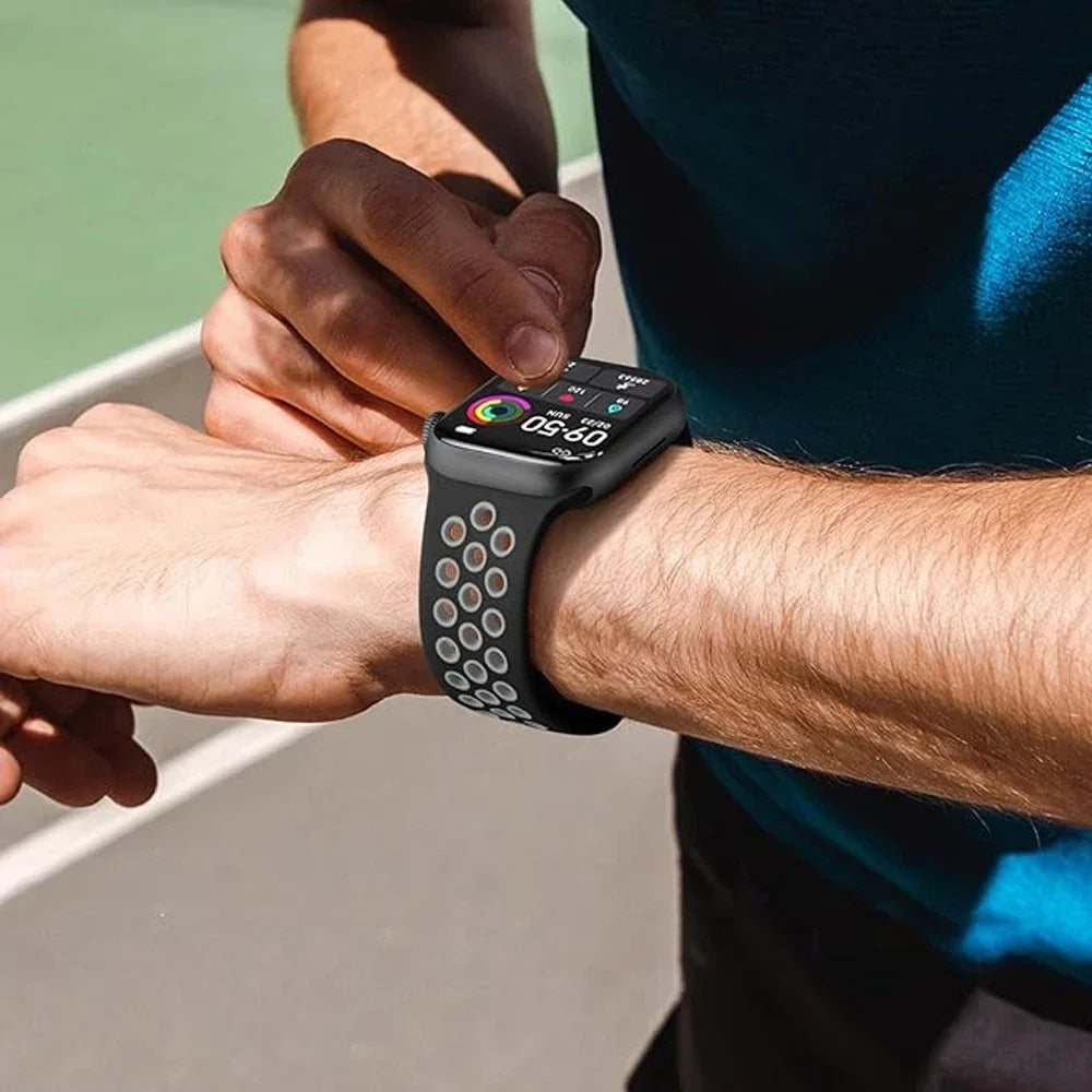 Flash Silicone band For Apple Watch 10 9 8 7 Ultra 2 49mm 46mm 45mm 42mm 41mm band Wristband Apple Watch 6 5 4 SE 44mm 40mm Belt