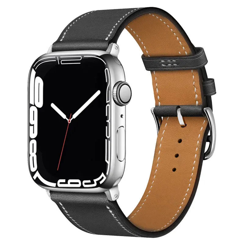 Leather Watch band for Apple Watch band 46mm 44mm 49mm 45mm 42mm 40mm 38mm 41mm band Apple Watch Series 10 Ultra 9 8 7 6 5 4 3 SE