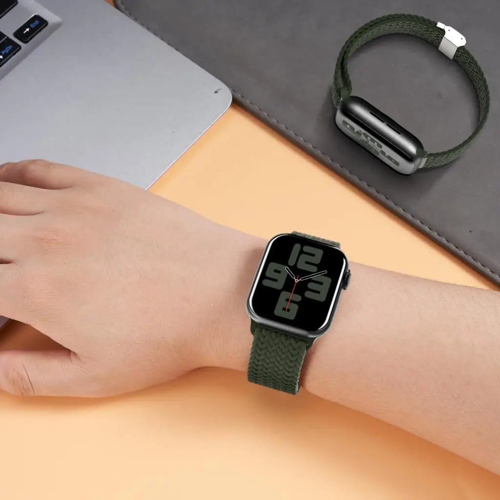 band For Apple Watch band 46mm 45mm 44mm 49mm 40mm 41mm 42mm Braided loop correa band Apple Watch Series 10 8 9 7 5 SE 6 4 Ultra