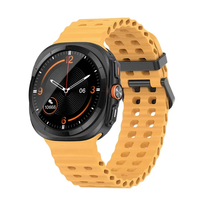 Marine Band For Samsung Galaxy Watch ultra 2025/7 ultra Accessories Two color Sport silicone Bracelet Galaxy Watch ultra Straps
