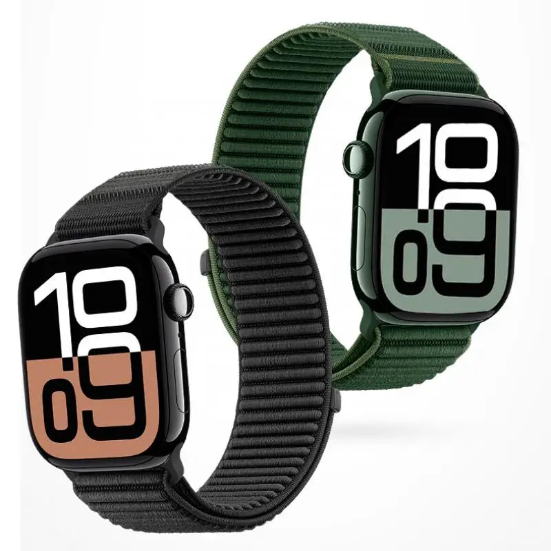 Nylon band for Apple Watch band Ultra 49mm sport band for Apple Watch Series 11 10 9 8 SE 3 46mm 42mm 45mm 41mm 44mm 40mm 38mm