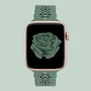 Silicone band For Apple Watch 44mm 40mm 38mm 42mm Ultra 2 49mm Sport band Apple Watch Series 9 7 8 6 SE 5 4 3 41mm 45mm band