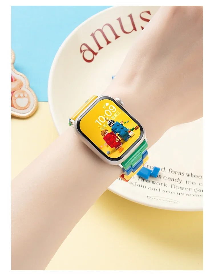 Rainbow Blocking band for Apple Watch Series Ultra 10 9 8 7 6 5 4 SE band for Apple Watch band 42mm 46mm 41mm 45mm 40mm 44mm 38mm 49mm