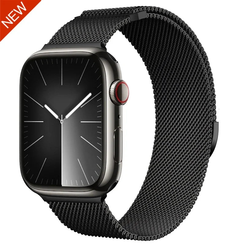 Magnetic Milanese band For Apple Watch 11 10 9 8 7 46mm 42mm 45mm 41mm Ultra 3 2 49mm band Apple Watch 6 5 4 SE3 44mm 40mm Band