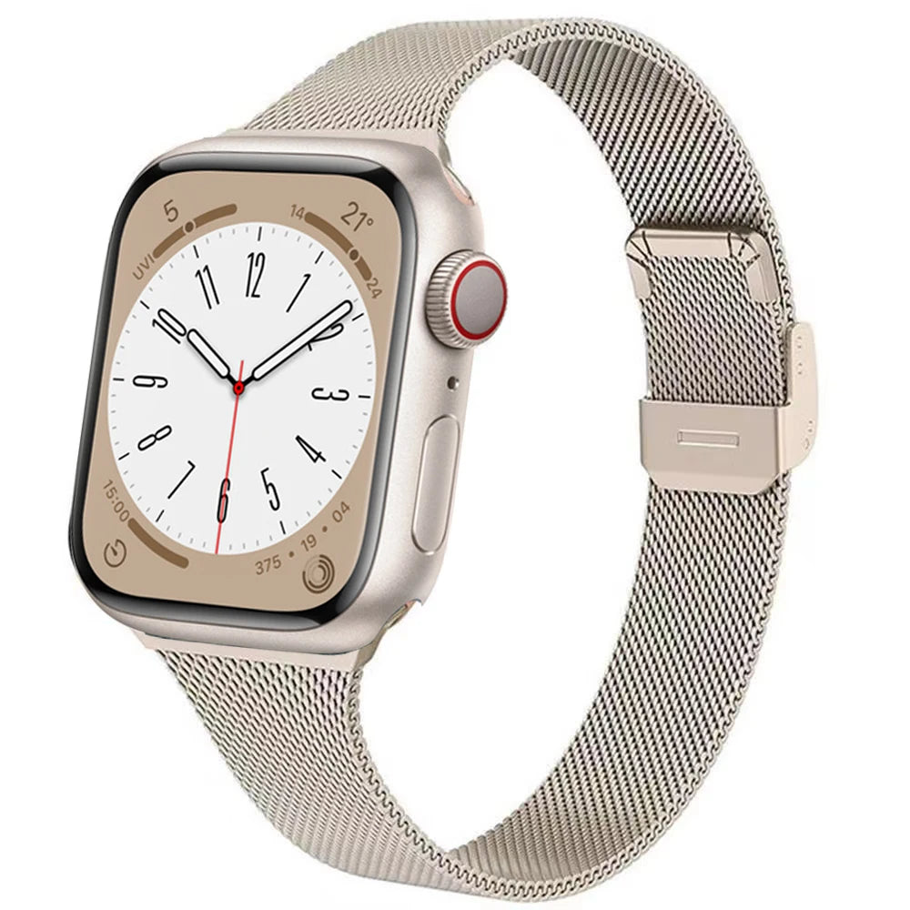 Milanese band for Apple Watch 44mm 40mm 45mm 41mm 46mm 42mm 38mm 49mm metal band Apple Watch Series 11 10 Ultra 9 8 7 6 5 SE3 band