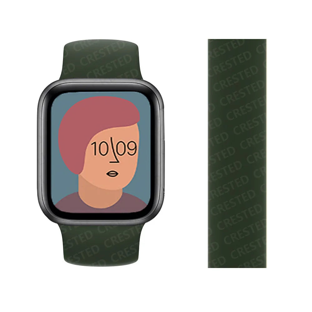 Solo loop band for Apple Watch band 44mm 46mm 45mm 40mm 41mm 42mm 49mm Silicone band correa Apple Watch Series 10 9 6 57 8 SE Ultra