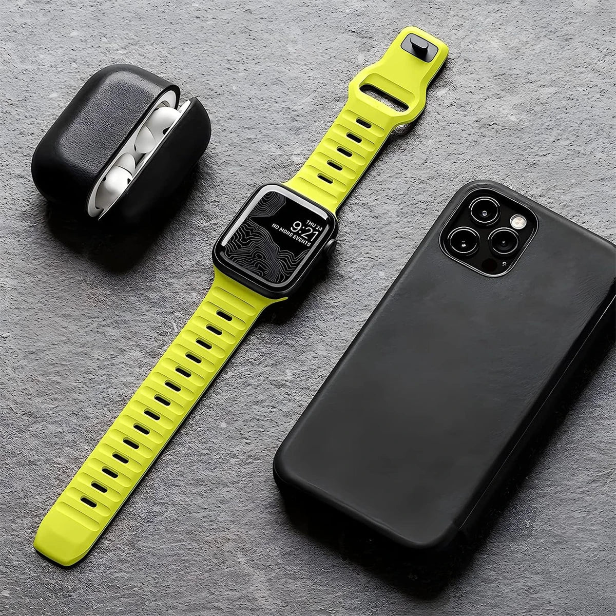 band For Apple Watch band 49mm 44mm 45mm 41mm 40mm 42mm 38mm Soft Silicone sport band Apple Watch Serise 8 7 SE 6 5 9 Ultra 49mm