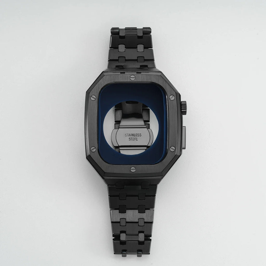 Luxury Stainless Steel Modification Mod Kit for Apple Watch 10 9 8 7 46mm 45mm 41mm metal Bezel Frame for Apple Watch Series 6 5 4 SE