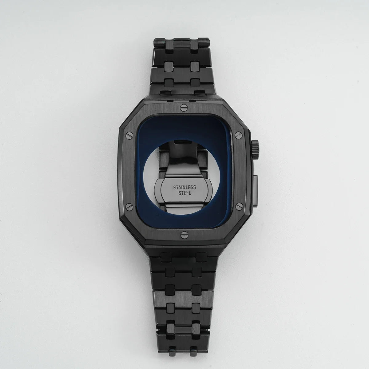 Luxury Stainless Steel Modification Mod Kit for Apple Watch 10 9 8 7 46mm 45mm 41mm metal Bezel Frame for Apple Watch Series 6 5 4 SE