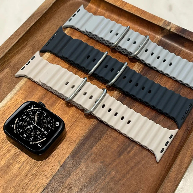 Ocean band for Apple Watch band Ultra 3 2 49mm 44mm 40mm 45mm 41mm 42mm 46mm Sport band Apple Watch Series 11 9 8 7 6 5 SE 3 10