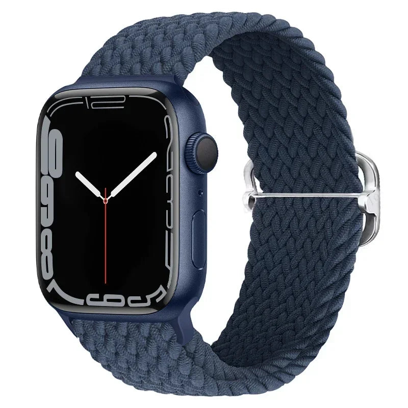 Braided Nylon band for Apple Watch band Ultra 2 49mm Series 10 46mm 42mm 44mm 40mm 41mm Adjustable band Apple Watch 9 8 7 6 SE 5 4