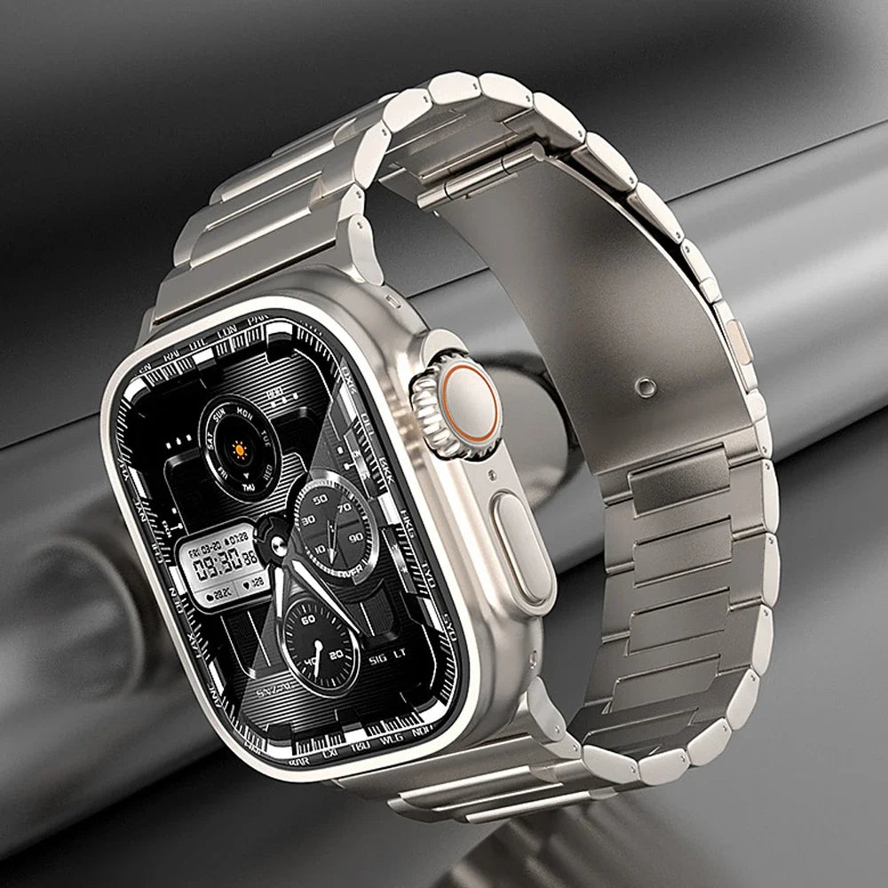 Titanium band for Apple Watch Ultra 3 2 Series 11 10 9 8 6 SE Luxury band For Apple Watch Ultra 49mm 45mm 46mm 44mm Correa band