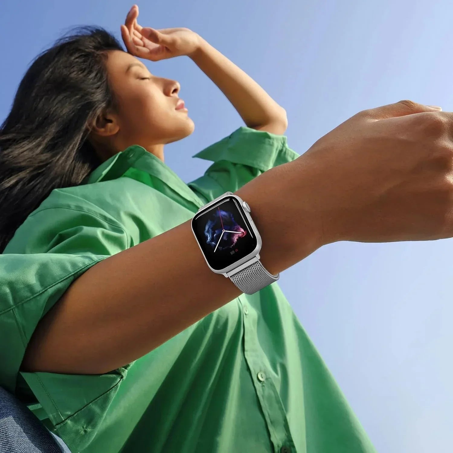 Milanese Loop band For Apple Watch band 46mm 40mm 41mm 45mm 49mm 42mm Correas bands Apple Watch Series 11 10 9 SE 3 7 8 Ultra 3