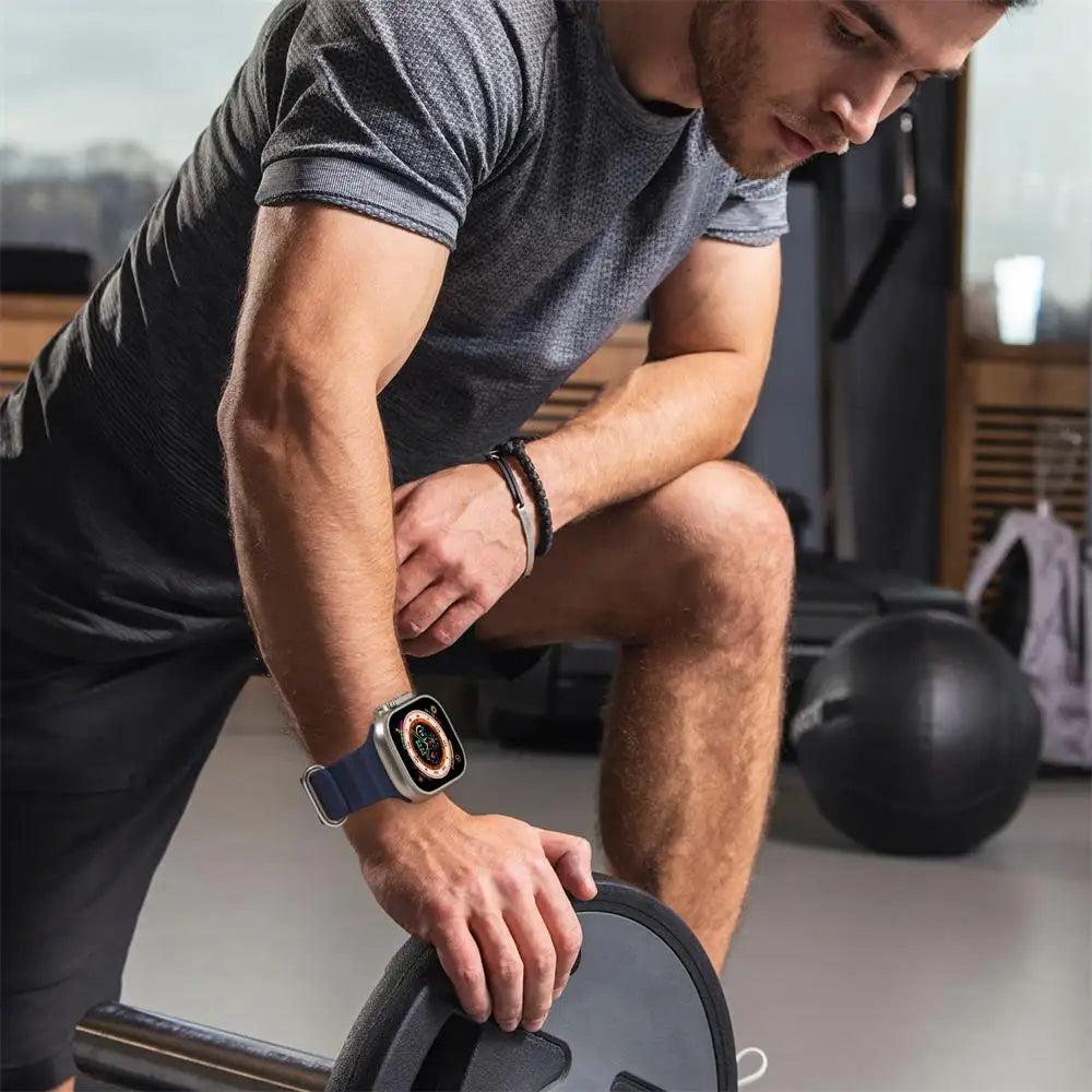 Ocean band for Apple Watch band 44mm 40mm 45mm 41mm 49mm 46mm silicone correas band Apple Watch Series 7 5 6 3 SE 8 Ultra 2 9 10