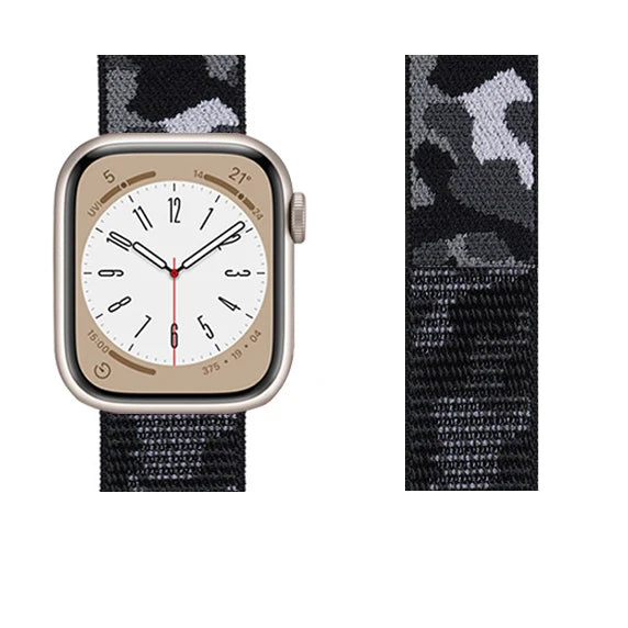 Nylon loop Correa For Apple Watch band 45mm 44mm 46mm 40mm 49mm 41mm 42mm 38mm band Apple Watch Series 6 SE 7 8 9 10 Ultra 2 bands