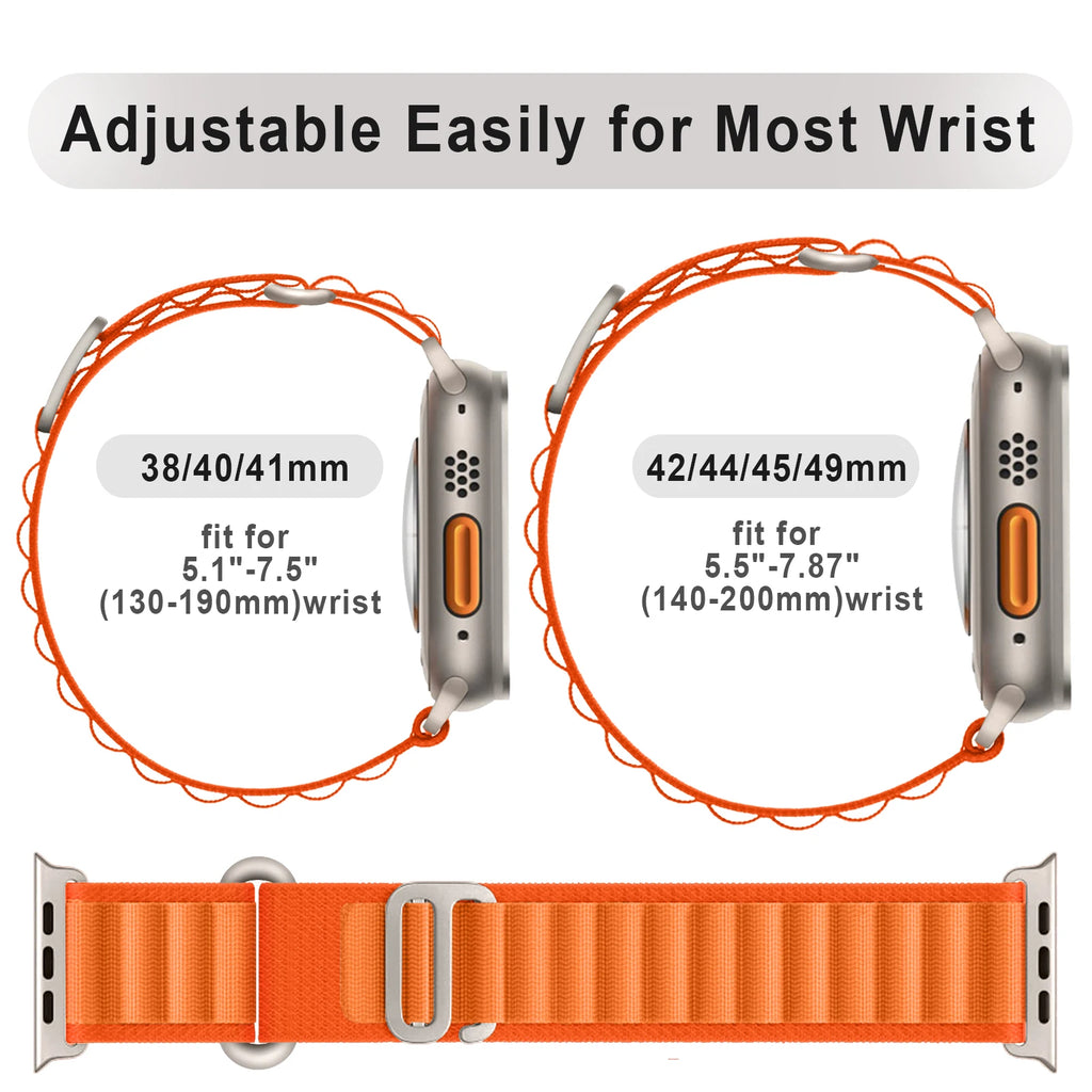 Alpine band For Apple Watch Ultra 3 band 49mm 46mm 45mm 41mm Nylon band Apple Watch Series 11 10 42mm 46mm SE3 40mm 44mm 7 8 9 Band