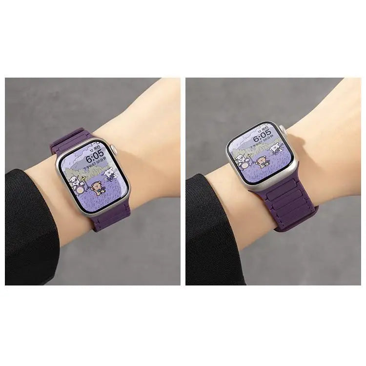 Silicone band Magnetic band for Apple Watch 46mm 42mm 49mm 45mm 41mm 44mm 40mm for Apple Watch Ultra 3 Series 11 10 9 8 7 6 SE 3 5 4