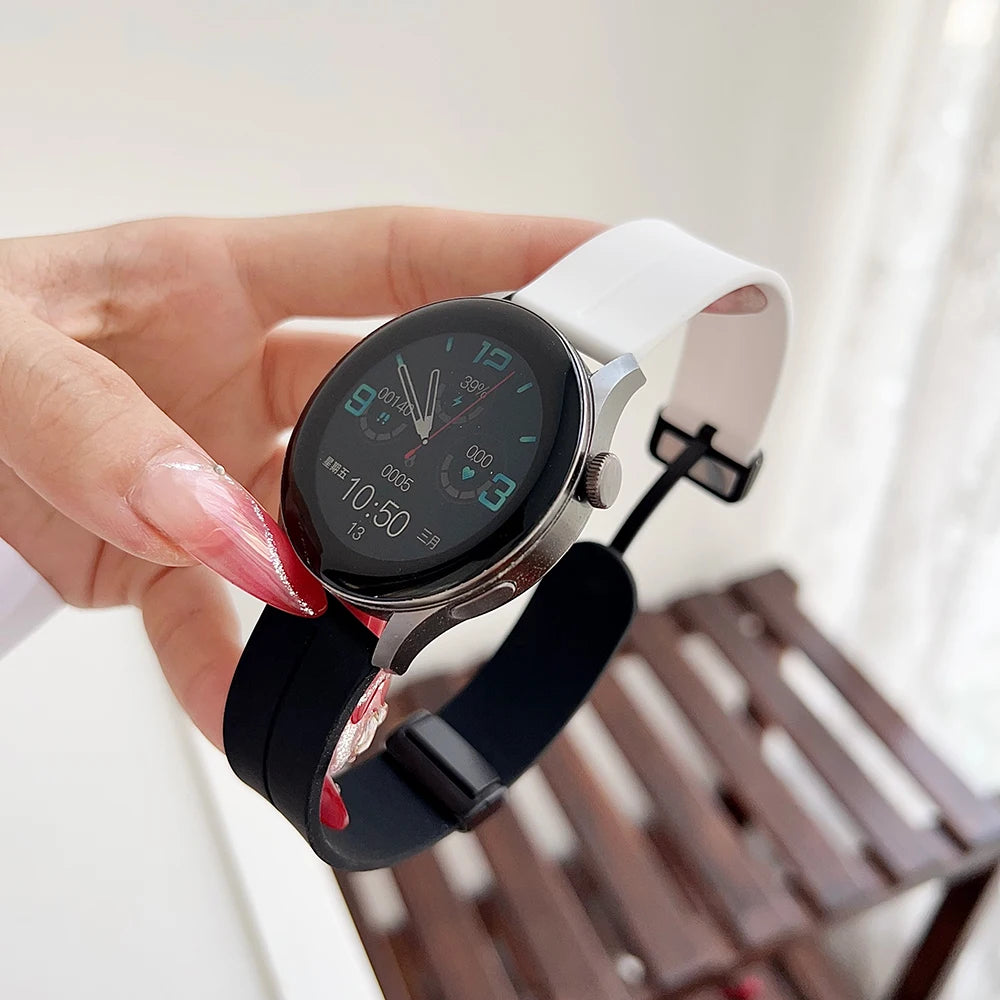 Silicone Loop Strap For Samsung Galaxy Watch 7 6 5 40mm 44mm Adjustable Bracelet Watchband For Galaxy 4 6 Classic 20/22/18mm