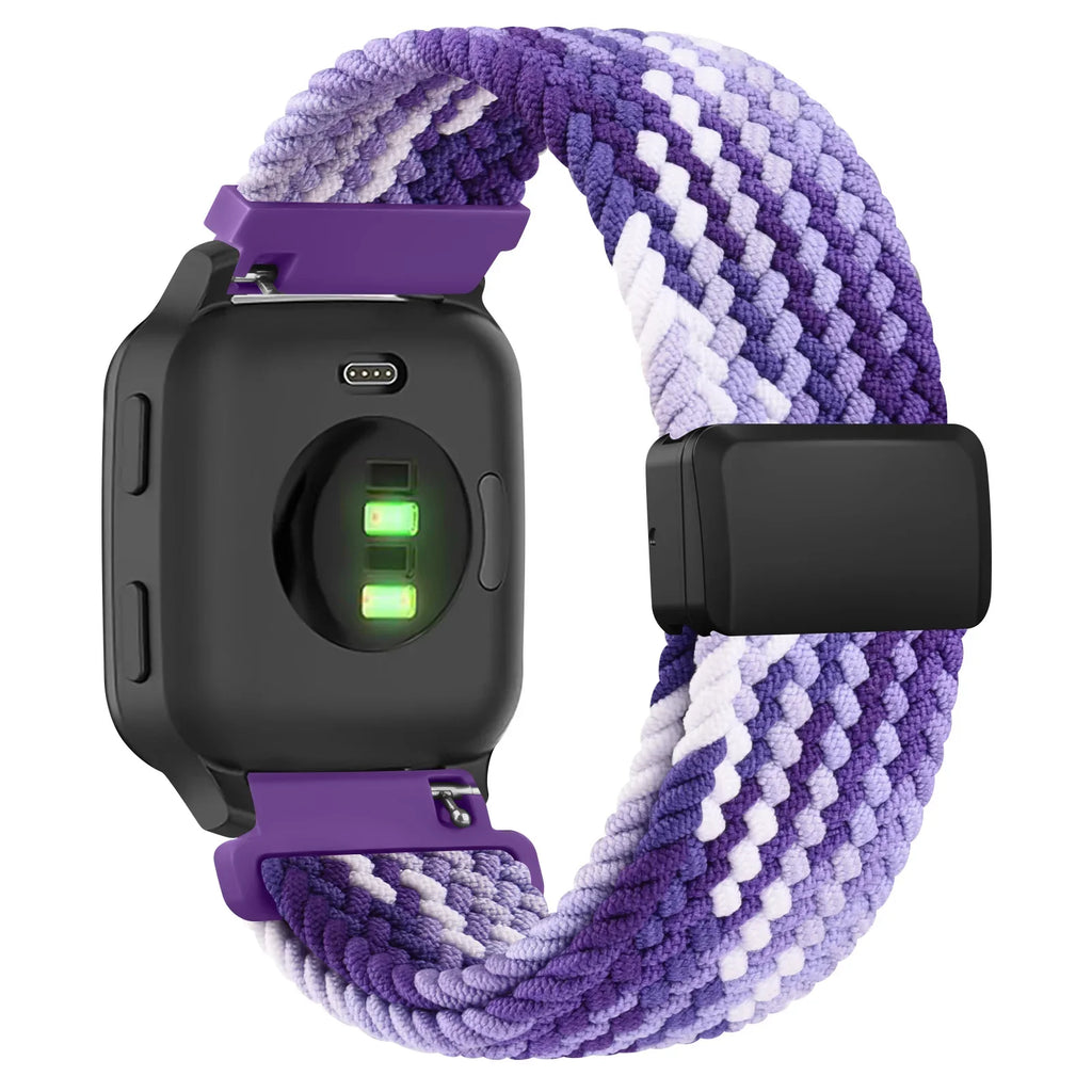 20mm Braided Magnetic Band For Samsung Galaxy Watch 7 6 5 4 40mm 44mm/Watch 4 6 Classic/Active 2/5Pro 45mm/Watch 3 41mm Strap