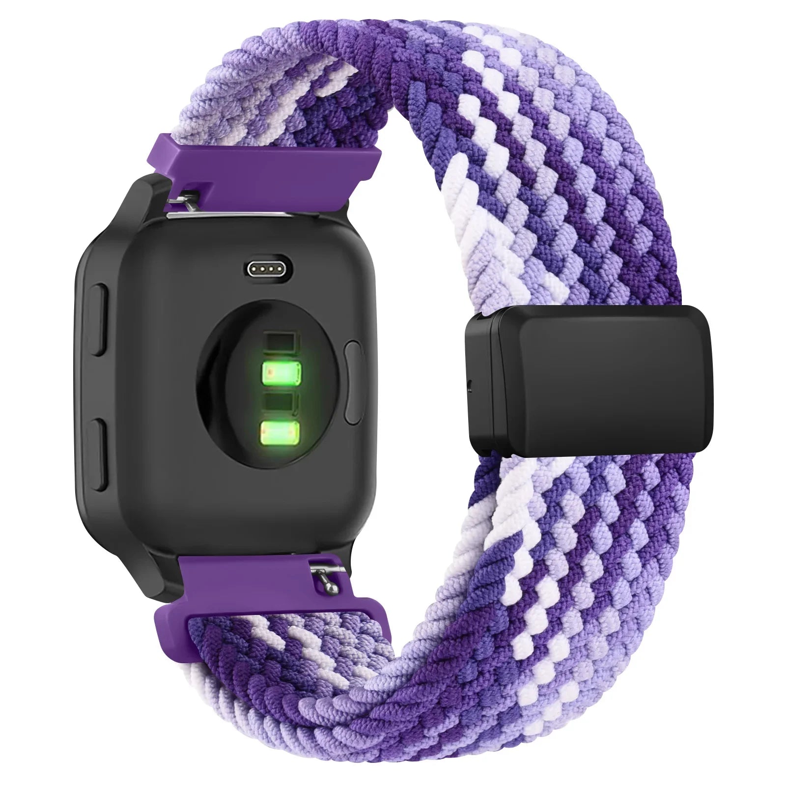 20mm Braided Magnetic Band For Samsung Galaxy Watch 7 6 5 4 40mm 44mm/Watch 4 6 Classic/Active 2/5Pro 45mm/Watch 3 41mm Strap