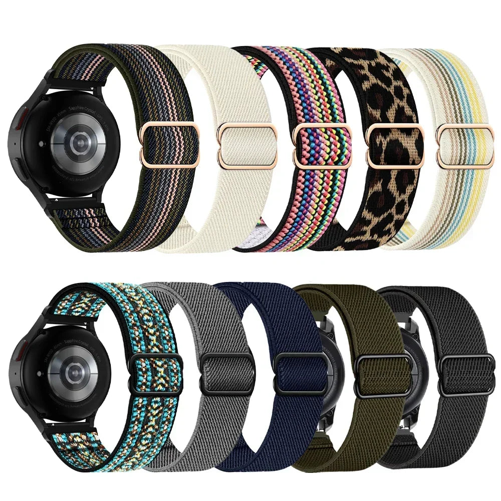 20mm 22mm Nylon Magnetic Strap For Garmin Forerunner 570/265/255/165 Music/venu 3 2/sq/sq2 Band Vivoactive 6 5 Watch Bracelet