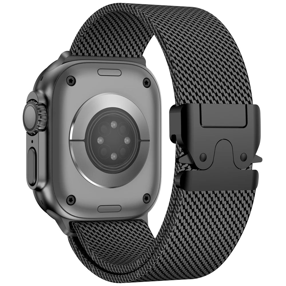 Milanese Mesh Loop for Apple Watch band 49mm 46mm 45mm 44mm 42mm Stainless Steel metal band for Apple Watch Series 10 9 8 7 Ultra 2