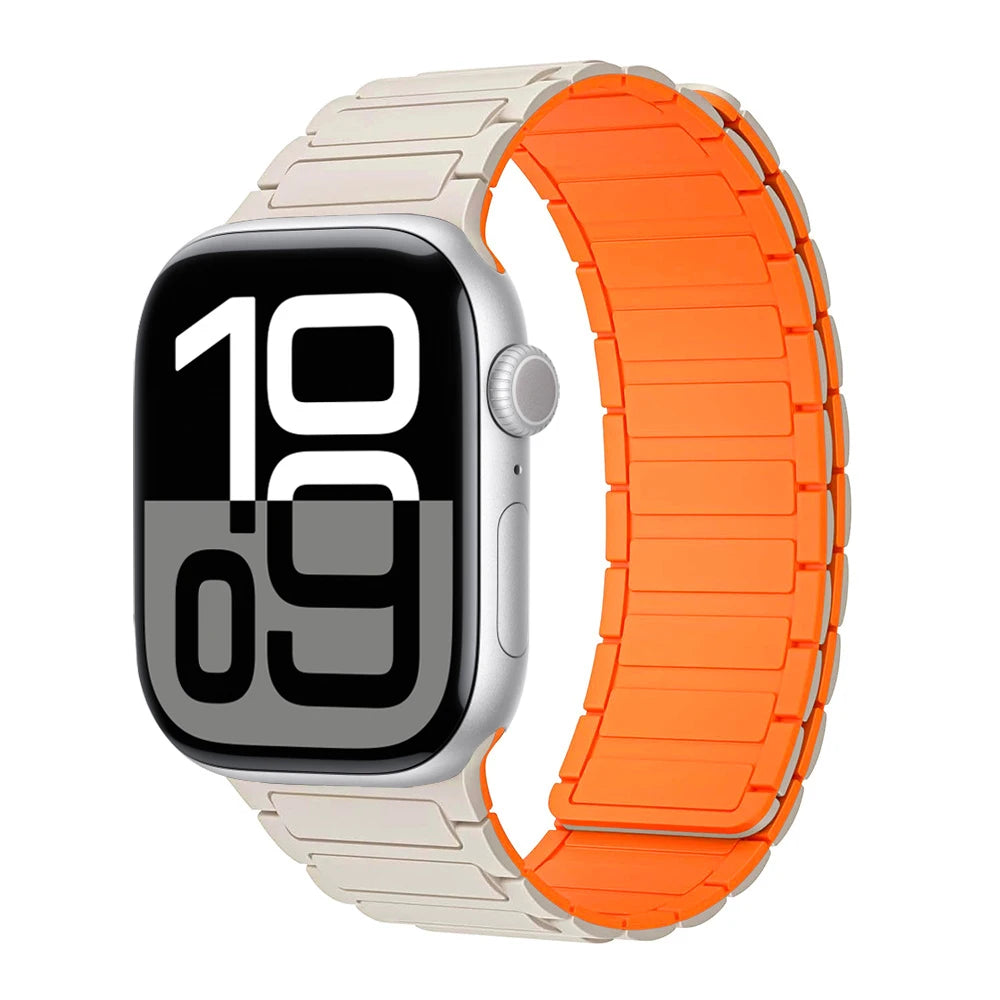 Magnetic Loop band for Apple Watch band 46mm 44mm 40mm 45mm 41mm 42mm Silicone band Apple Watch Series 11 10 9 8 7 6 SE Ultra 3