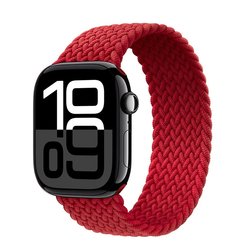 Braided loop band For Apple Watch band Ultra 3 2 49mm 44mm 41mm 40mm 42mm 46mm 45mm band Apple Watch Series 11 SE3 10 9 8 7 6 5