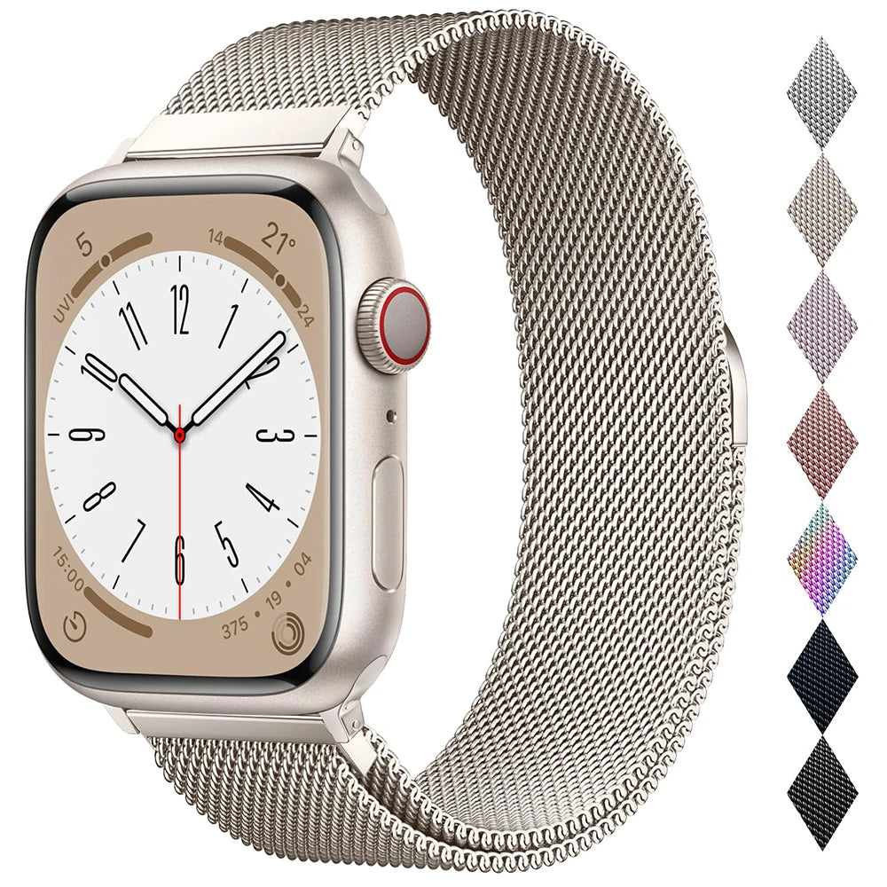 Milanese Loop for Apple Watch band Ultra 3 49mm 45mm 44mm 41mm 40mm 46mm metal band Apple Watch band Series 11 10 9 8 7 6 5 4